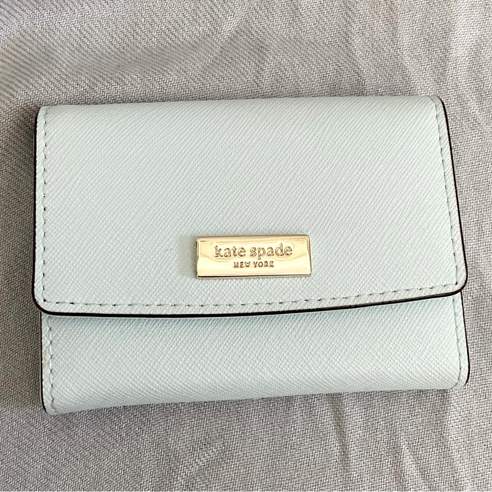 Kate Spade Mint Blue Card Holder/Mini Coin Purse